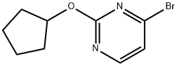 4-Bromo-2-(cyclopentoxy)pyrimidine 结构式