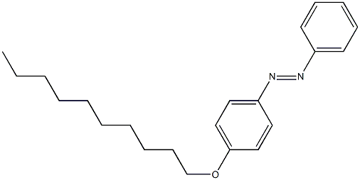 (E)-[4-(decyloxy)phenyl](phenyl)diazene 结构式