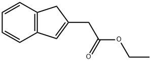 ethyl 2-(1H-inden-2-yl)acetate 结构式