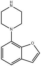 PIPERAZINE, 1-(7-BENZOFURANYL)- 结构式