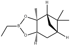 (7aS)-2-ethyl-5,5,7a-trimethylhexahydro-4,6-methanobenzo[d][1,3,2]dioxaborole 结构式