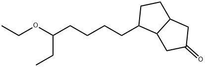 6-(5-ethoxyhept-1-yl)bicyclo[3.3.0]octan-3-one 结构式