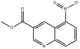 5-Nitro-quinoline-3-carboxylic acid methyl ester 结构式