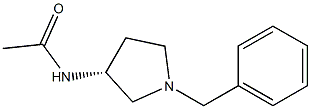 (R)-1-苄基-3-乙酰基氨基吡咯烷 结构式