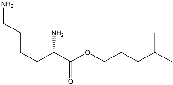 （S）-4-甲基戊基2,6-二氨基己酸酯 结构式