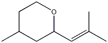 2-(2-METHYL-1-PROPEN-1-YL)-4-METHYLTETRAHYDROPYRAN 结构式