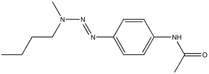 1-(4-ACETAMIDOPHENYL)-3-BUTYL-3-METHYLTRIAZENE 结构式