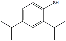 2,4-bis(propan-2-yl)benzene-1-thiol 结构式