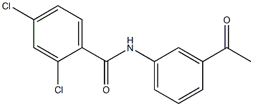 2,4-dichloro-N-(3-acetylphenyl)benzamide 结构式