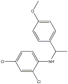 2,4-dichloro-N-[1-(4-methoxyphenyl)ethyl]aniline 结构式