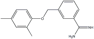 3-[(2,4-dimethylphenoxy)methyl]benzenecarboximidamide 结构式