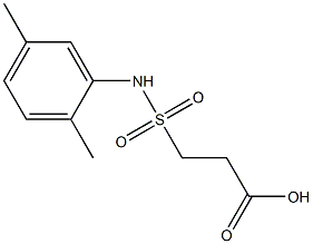 3-[(2,5-dimethylphenyl)sulfamoyl]propanoic acid 结构式