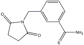 3-[(2,5-dioxopyrrolidin-1-yl)methyl]benzenecarbothioamide 结构式