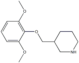 3-[(2,6-dimethoxyphenoxy)methyl]piperidine 结构式