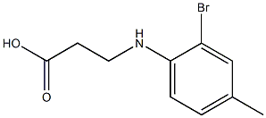 3-[(2-bromo-4-methylphenyl)amino]propanoic acid 结构式