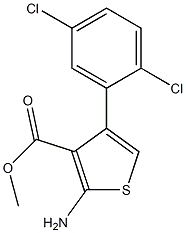 methyl 2-amino-4-(2,5-dichlorophenyl)thiophene-3-carboxylate 结构式