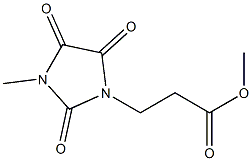 methyl 3-(3-methyl-2,4,5-trioxoimidazolidin-1-yl)propanoate 结构式