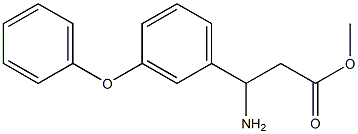 methyl 3-amino-3-(3-phenoxyphenyl)propanoate 结构式