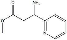 methyl 3-amino-3-(pyridin-2-yl)propanoate 结构式
