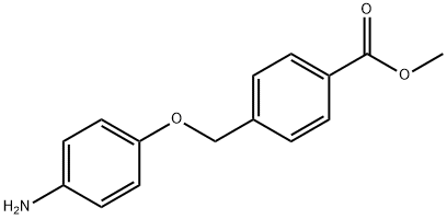 methyl 4-(4-aminophenoxymethyl)benzoate 结构式