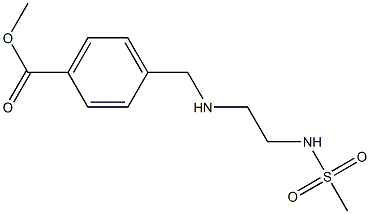 methyl 4-{[(2-methanesulfonamidoethyl)amino]methyl}benzoate 结构式
