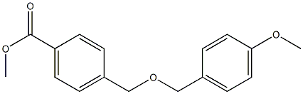 methyl 4-{[(4-methoxyphenyl)methoxy]methyl}benzoate 结构式