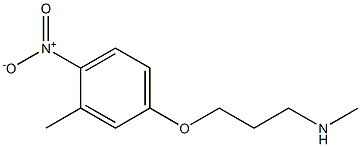 methyl[3-(3-methyl-4-nitrophenoxy)propyl]amine 结构式