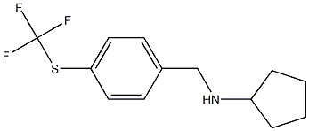 N-({4-[(trifluoromethyl)sulfanyl]phenyl}methyl)cyclopentanamine 结构式