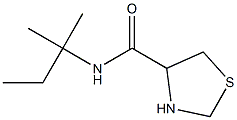 N-(1,1-dimethylpropyl)-1,3-thiazolidine-4-carboxamide 结构式