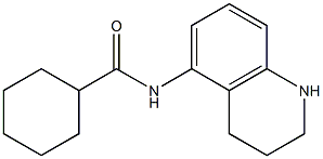 N-(1,2,3,4-tetrahydroquinolin-5-yl)cyclohexanecarboxamide 结构式