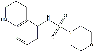 N-(1,2,3,4-tetrahydroquinolin-5-yl)morpholine-4-sulfonamide 结构式