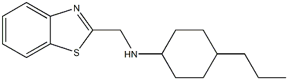 N-(1,3-benzothiazol-2-ylmethyl)-4-propylcyclohexan-1-amine 结构式