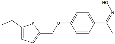 N-(1-{4-[(5-ethylthiophen-2-yl)methoxy]phenyl}ethylidene)hydroxylamine 结构式