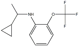 N-(1-cyclopropylethyl)-2-(trifluoromethoxy)aniline 结构式