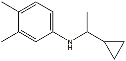 N-(1-cyclopropylethyl)-3,4-dimethylaniline 结构式