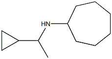 N-(1-cyclopropylethyl)cycloheptanamine 结构式