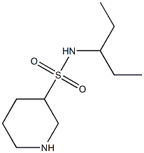 N-(1-ethylpropyl)piperidine-3-sulfonamide 结构式