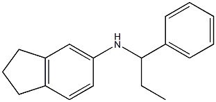 N-(1-phenylpropyl)-2,3-dihydro-1H-inden-5-amine 结构式