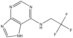 N-(2,2,2-trifluoroethyl)-7H-purin-6-amine 结构式