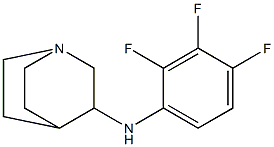 N-(2,3,4-trifluorophenyl)-1-azabicyclo[2.2.2]octan-3-amine 结构式