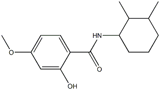 N-(2,3-dimethylcyclohexyl)-2-hydroxy-4-methoxybenzamide 结构式