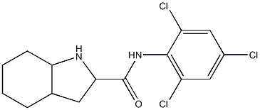 N-(2,4,6-trichlorophenyl)-octahydro-1H-indole-2-carboxamide 结构式