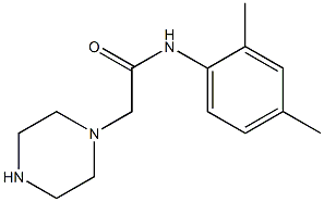 N-(2,4-dimethylphenyl)-2-(piperazin-1-yl)acetamide 结构式