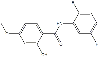 N-(2,5-difluorophenyl)-2-hydroxy-4-methoxybenzamide 结构式