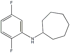 N-(2,5-difluorophenyl)cycloheptanamine 结构式