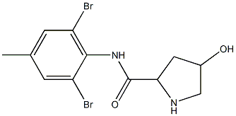 N-(2,6-dibromo-4-methylphenyl)-4-hydroxypyrrolidine-2-carboxamide 结构式