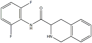 N-(2,6-difluorophenyl)-1,2,3,4-tetrahydroisoquinoline-3-carboxamide 结构式