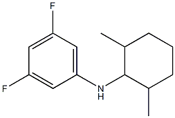 N-(2,6-dimethylcyclohexyl)-3,5-difluoroaniline 结构式
