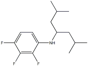 N-(2,6-dimethylheptan-4-yl)-2,3,4-trifluoroaniline 结构式