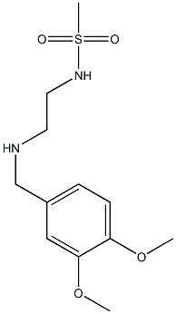 N-(2-{[(3,4-dimethoxyphenyl)methyl]amino}ethyl)methanesulfonamide 结构式